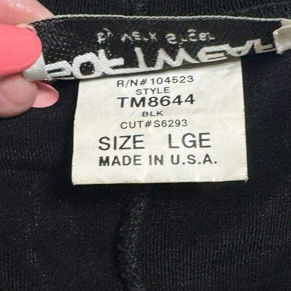 Softwear By Mark Singer Black Maxi Skirt Large Stretch Pull On Maxi Travel Goth - Picture 5 of 5